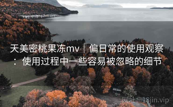 天美密桃果冻mv｜偏日常的使用观察：使用过程中一些容易被忽略的细节  第1张