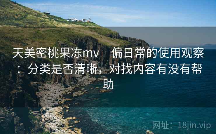 天美密桃果冻mv｜偏日常的使用观察：分类是否清晰，对找内容有没有帮助  第2张