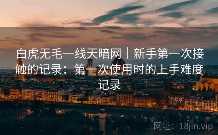 白虎无毛一线天暗网｜新手第一次接触的记录：第一次使用时的上手难度记录  第1张