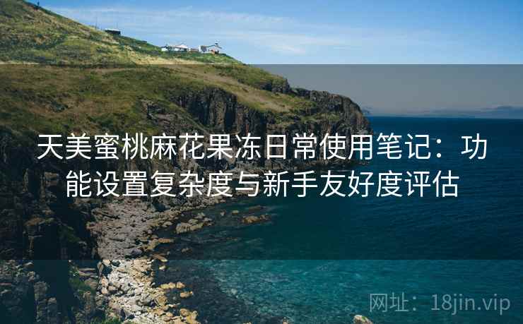 天美蜜桃麻花果冻日常使用笔记：功能设置复杂度与新手友好度评估  第1张