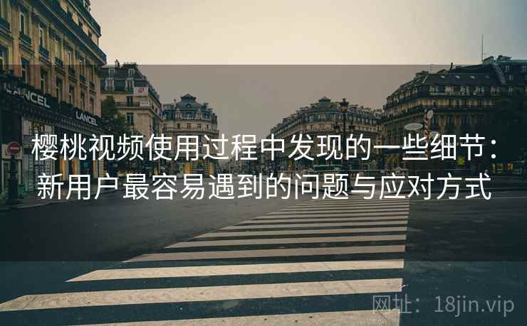 樱桃视频使用过程中发现的一些细节：新用户最容易遇到的问题与应对方式  第2张