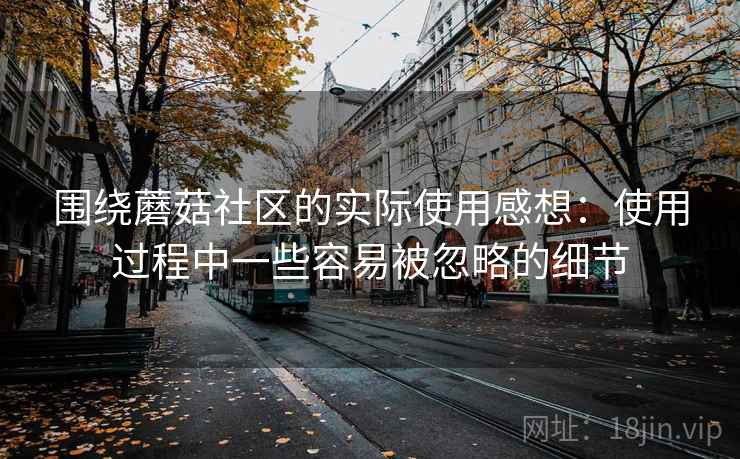 围绕蘑菇社区的实际使用感想：使用过程中一些容易被忽略的细节  第1张