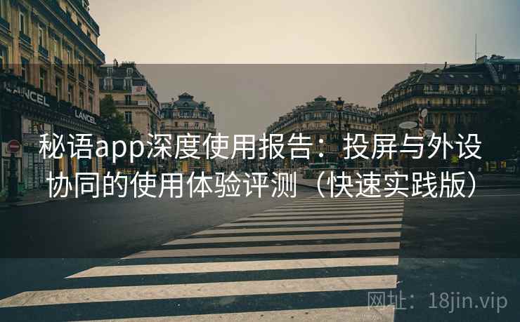秘语app深度使用报告：投屏与外设协同的使用体验评测（快速实践版）  第2张